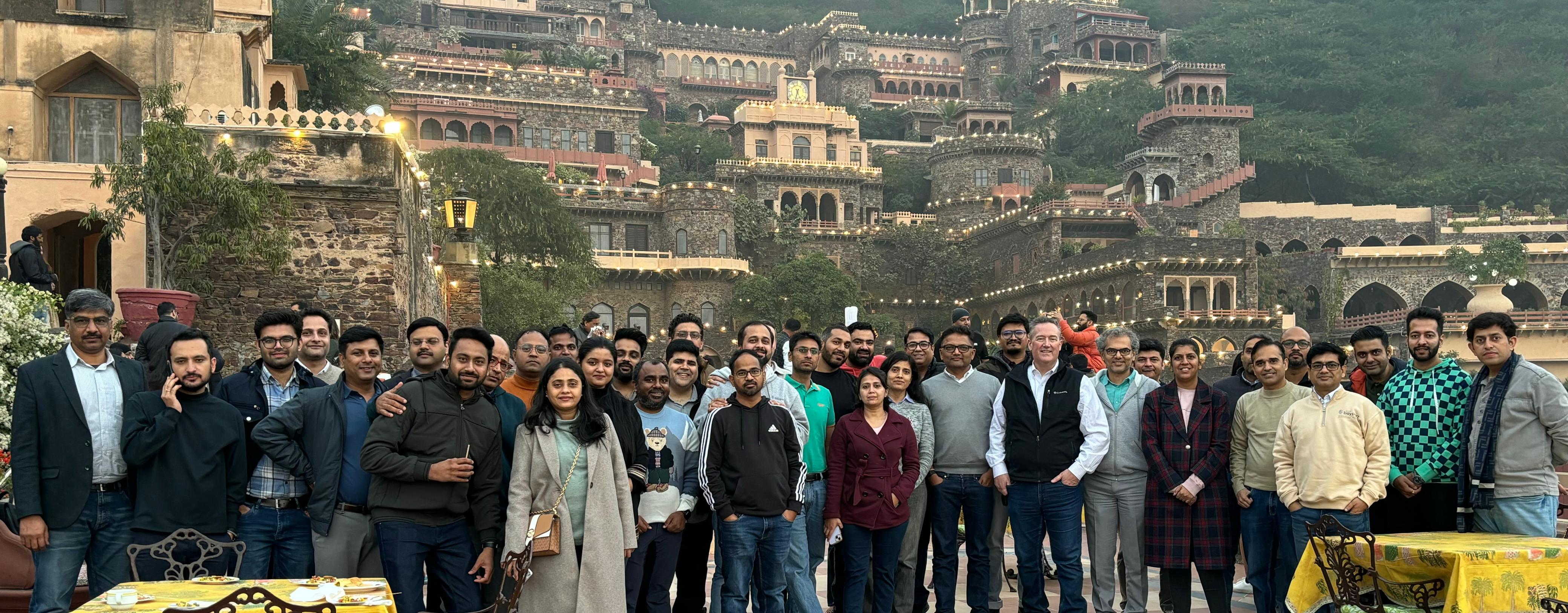 Team retreat at Neemrana Fort Palace